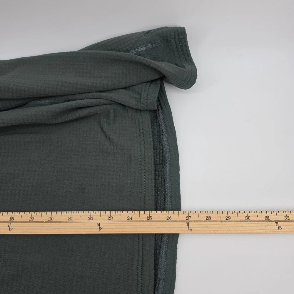 Triple Aught Design Hoodie Mens Large Gray Black Grid Fleece 1/4 Zip USA